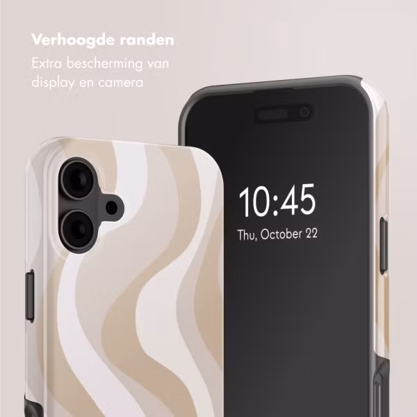 Selencia Vivid Tough Backcover met MagSafe Apple iPhone 16 - Desert Waves Beige