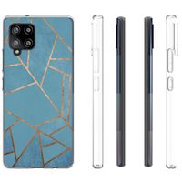 imoshion Design hoesje Samsung Galaxy A42 - Grafisch Koper / Blauw