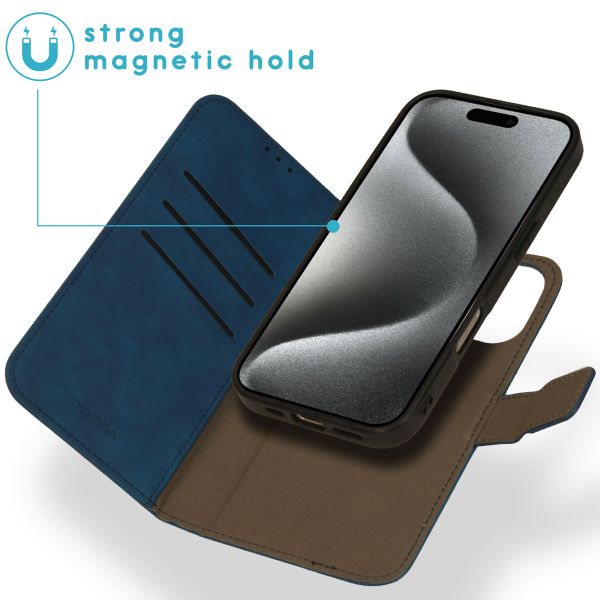 imoshion Uitneembare 2-in-1 Luxe Bookcase Apple iPhone 16 Pro Max - Blauw