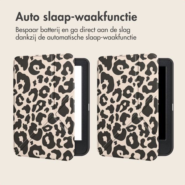 imoshion Design Vouwbare Bookcase Kobo Clara Colour / BW - Leopard