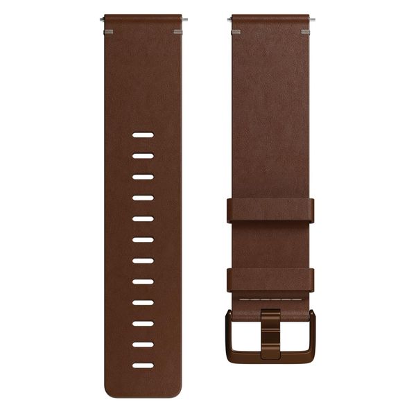 Fitbit Leather band Fitbit Versa / Versa 2 / Versa Lite - Maat L - Cognac