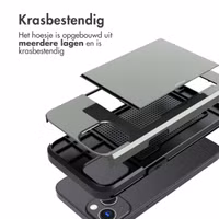imoshion Backcover met pasjeshouder Apple iPhone 13 - Donkergroen