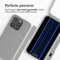 imoshion Siliconen hoesje met koord Apple iPhone 15 Pro - Lichtgrijs