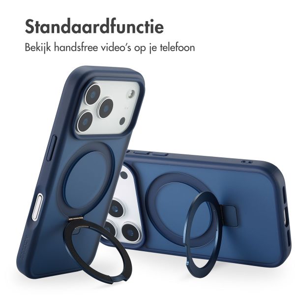 Accezz Ring Stand Backcover met MagSafe Apple iPhone 17 Pro - Blauw