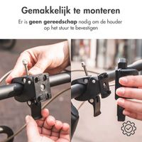 Accezz Telefoonhouder fiets iPhone 6s - Verstelbaar - Universeel  - Zwart