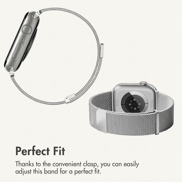 imoshion Milanese Magnetic Band Apple Watch | 38/40/41/42 mm - Silver