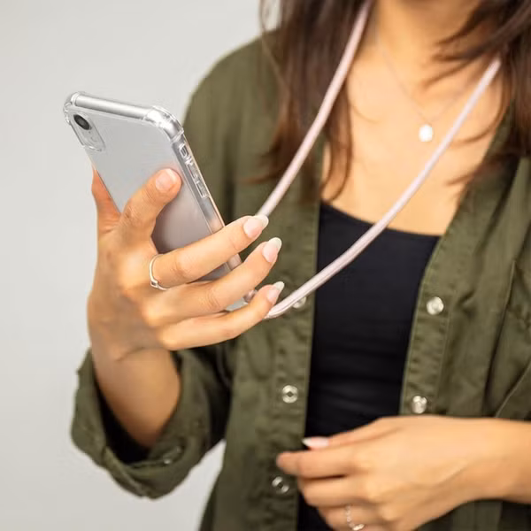 imoshion Transparante Backcover met koord Apple iPhone 11 - Rosé Goud
