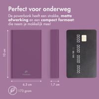 imoshion Ultra Series Aluminium Powerbank 10.000 mAh - Quick Charge en Power Delivery - Aubergine