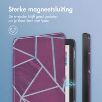 imoshion Design Slim Hard Case Bookcase Kobo Clara Colour / BW - Bordeaux Graphic