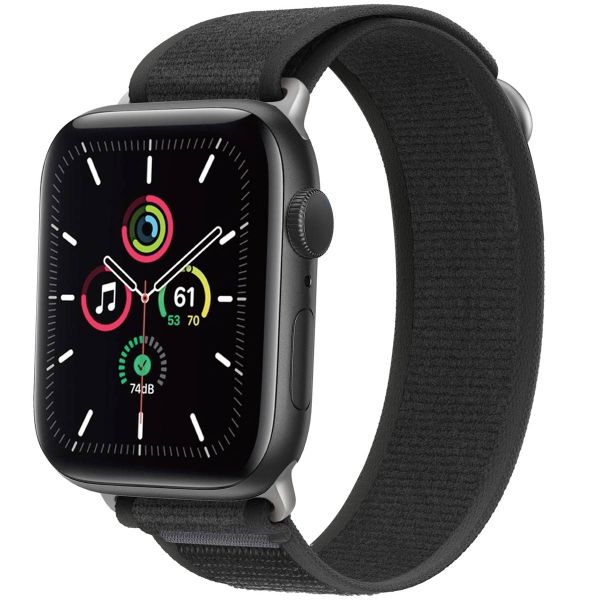 imoshion Nylon Trail bandje Apple Watch Series 1 t/m 10 / SE / Ultra (2) (44/45/46/49 mm) - Pure Black