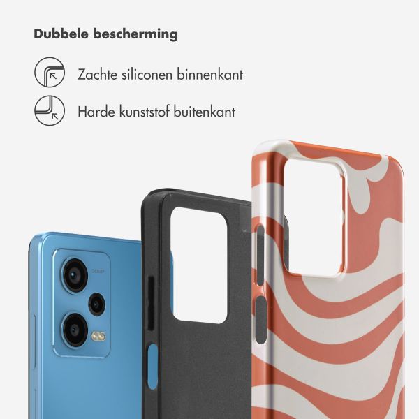 Selencia Vivid Tough Backcover Xiaomi Redmi Note 12 Pro - Dream Swirl Orange