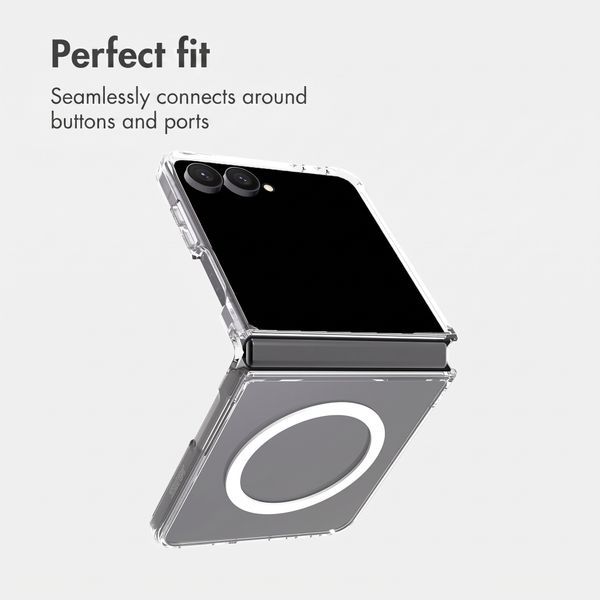 Accezz Xtreme Impact Back Cover with MagSafe Samsung Galaxy Z Flip 8 - Transparent