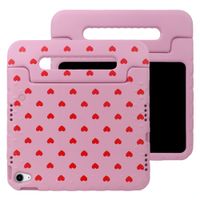 imoshion Kidsproof Design Back Cover with Handle Apple iPad 11 (2025) 11 inch A16 / iPad 10 (2022) 10.9 inch - Red hearts