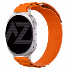 Accezz Nylon Alpine bandje Samsung Galaxy Watch 9 (40/44mm) / Watch 8 (40/44mm) / Classic (46mm) - Oranje