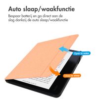 imoshion Canvas Sleepcover Bookcase met stand Kobo Sage / Tolino Epos 3 - Peach