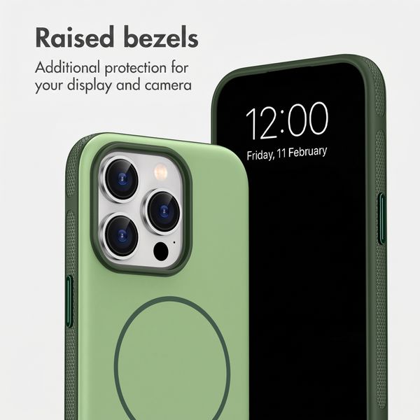 imoshion Colour Back Cover with Thin MagSafe Ring Apple iPhone 15 Pro - Dark Green