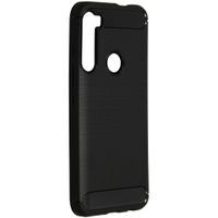 Brushed Backcover Motorola One Fusion Plus - Zwart