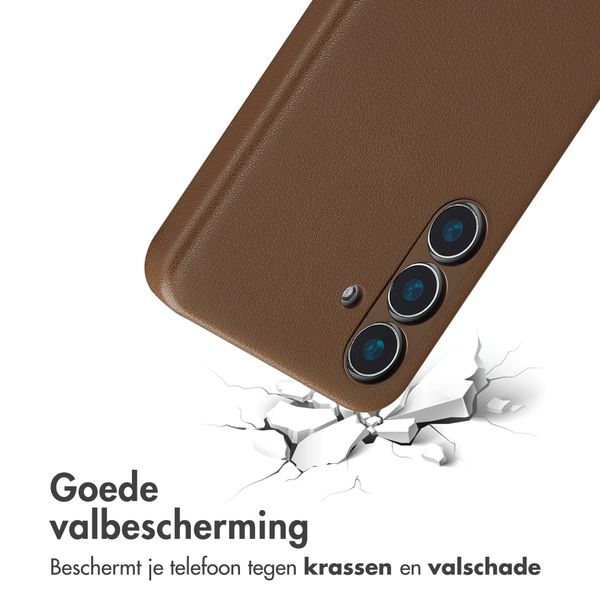 Accezz MagSafe Leather Backcover Samsung Galaxy S25 - Coffee Brown