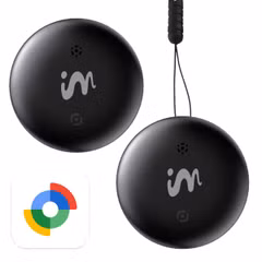 imoshion Wireless Tag - Bluetooth Tracker voor Android - 2 pack - Zwart
