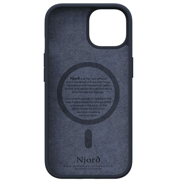 Njorð Collections Salmon Leather MagSafe Case iPhone 15 - Black