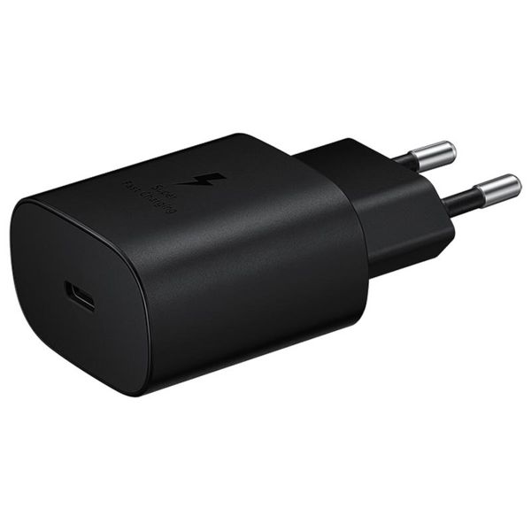 Samsung Originele Fast Charging Adapter USB-C Samsung Galaxy S23 Ultra - Oplader - USB-C aansluiting - 25 Watt - Zwart