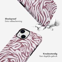 Selencia Vivid Tough Backcover iPhone 14 - Trippy Swirl Dark Rose