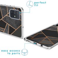 imoshion Design hoesje Samsung Galaxy A71 - Grafisch Koper / Zwart