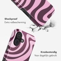 Selencia Vivid Backcover Apple iPhone 17 - Wavy Swirl Pink Plum