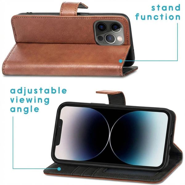 imoshion Luxe Bookcase Apple iPhone 13 Pro Max - Bruin