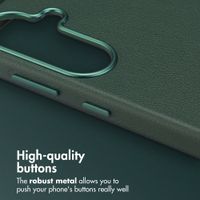 Accezz Leather Back Cover with MagSafe Samsung Galaxy S26 Plus - Cedar Green