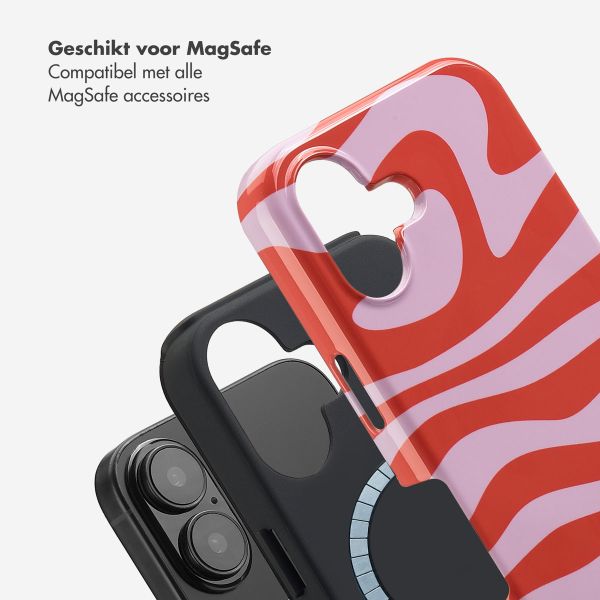 Selencia Vivid Backcover met MagSafe Apple iPhone 16 - Dream Swirl Pink