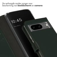 Selencia Echt Lederen Bookcase Google Pixel 8 - Groen