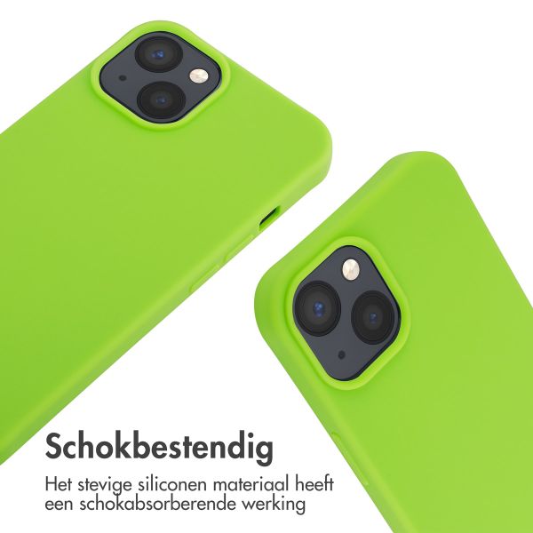 imoshion Siliconen hoesje met koord Apple iPhone 14 - Fluor Groen