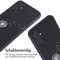 imoshion Siliconen design hoesje met koord Samsung Galaxy A34 (5G) - Dandelion Black