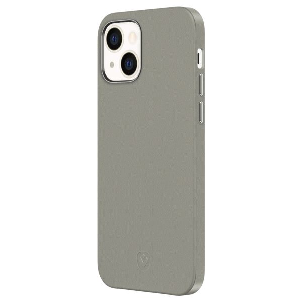 Valenta Luxe Leather Backcover iPhone 13 Mini - Grijs