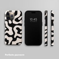 Selencia Vivid Backcover Apple iPhone 15 Pro Max - Art Wave Black