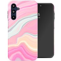 Selencia Vivid Tough Backcover Samsung Galaxy A16 - Pastel Lipstick Marble