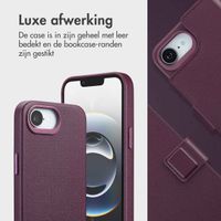 Accezz Leather Bookcase 2-in-1 met MagSafe Apple iPhone 16e - Heath Purple