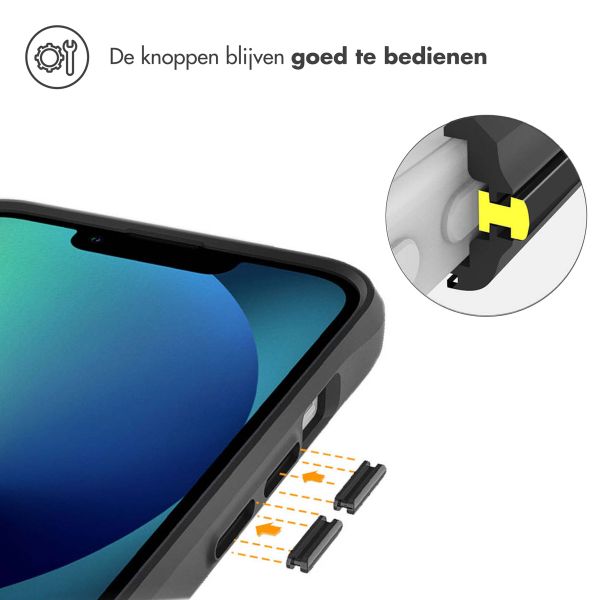 imoshion Rugged Hybrid Carbon Case Apple iPhone 13 - Zwart