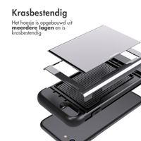 imoshion Backcover met pasjeshouder Apple iPhone SE (2022 / 2020) / 8 / 7 - Grijs