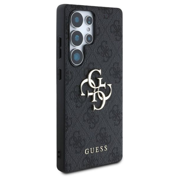 Guess 4G Metal Logo Backcover Samsung Galaxy S25 Ultra - Zwart
