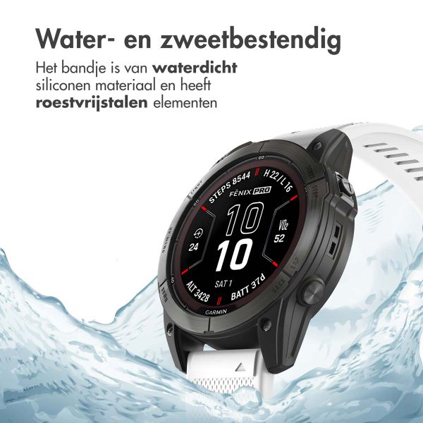 imoshion QuickFit® Siliconen bandje  - Garmin 26 mm aansluiting - Wit