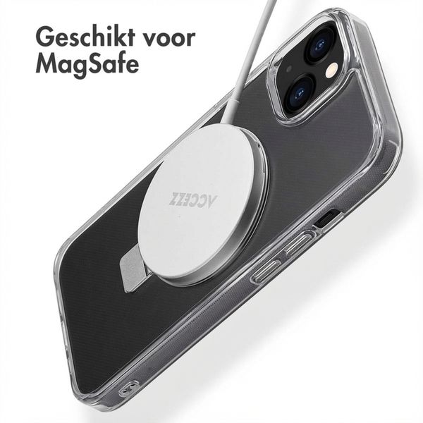 Accezz Ring Stand Backcover met MagSafe Apple iPhone 13 - Transparant