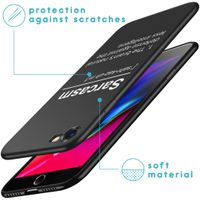 imoshion Design hoesje iPhone SE (2022 / 2020) / 8 / 7  - Quotes - Zwart