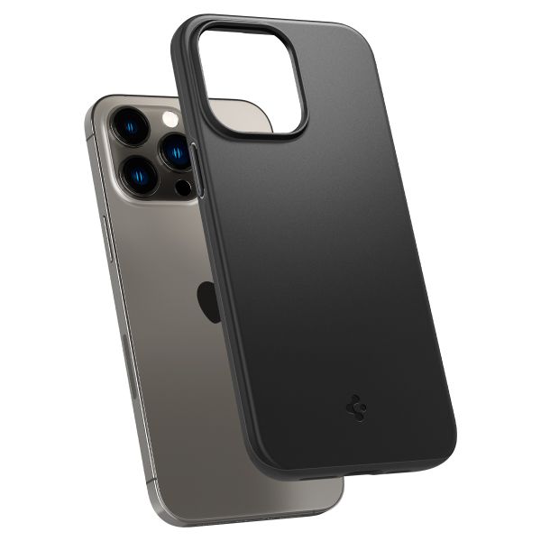 Spigen Thin Fit Backcover iPhone 14 Pro Max - Zwart