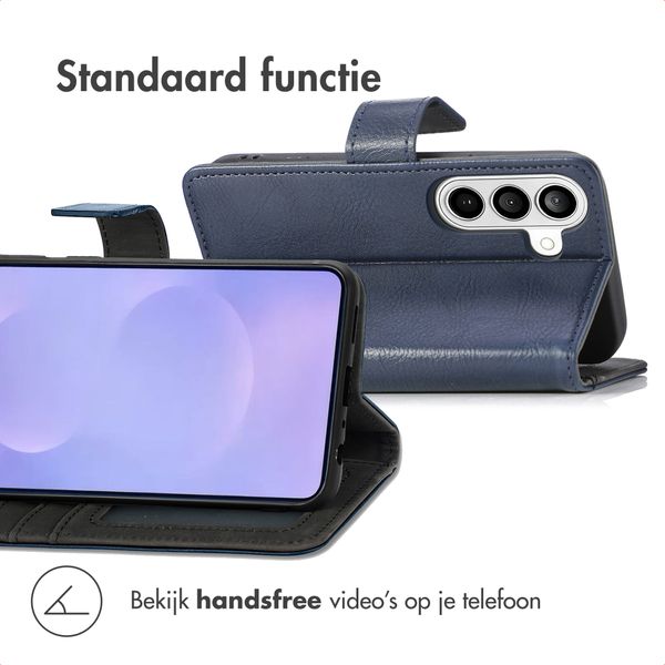 imoshion Luxe Bookcase Samsung Galaxy S26 Plus - Donkerblauw