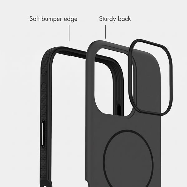 imoshion Colour Back Cover with Thin MagSafe Ring Apple iPhone 16 Pro - Black