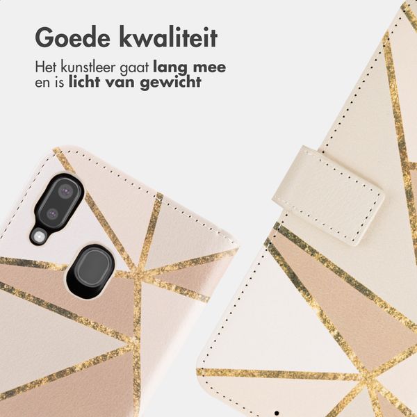 imoshion Design Bookcase Samsung Galaxy A20e - Beige Graphic