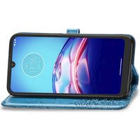 Mandala Bookcase Motorola Moto E6s - Turquoise