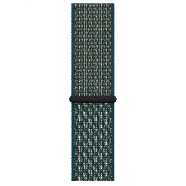 Apple Nike Sport Loop Band Apple Watch Series 1-10 / SE / Ultra (2) - 42/44/45/46/49 mm - Hyper Crimson / Neptune Green